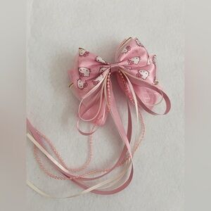 【SOLD】Pink Hello Kitty Hair Bow